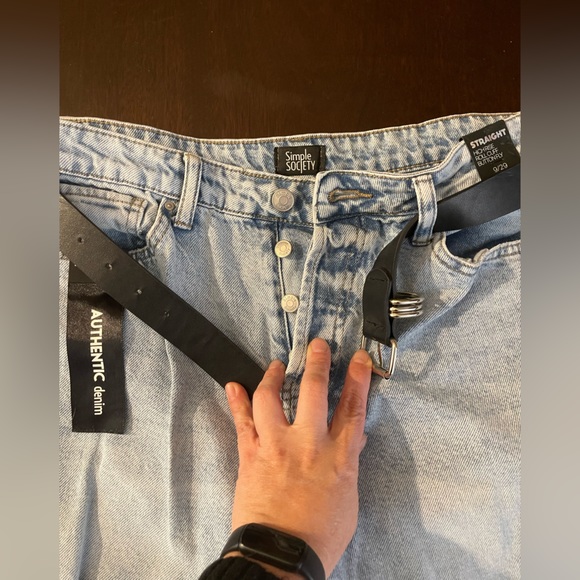 NWT Simple Society Jeans juniors Size 9 - Picture 3 of 6